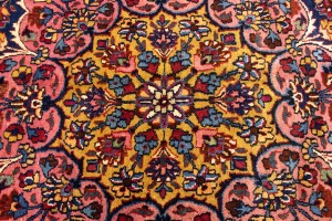 Antique Red Traditional 11X16 Mashad Persian Rug