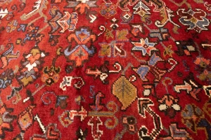 Vintage Rusty Red Geometric 11X15'5 Heriz Persian Rug