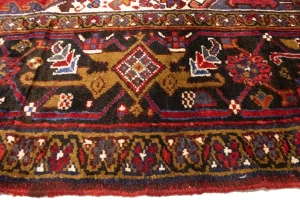 Vintage Rusty Red Geometric 11X15'5 Heriz Persian Rug