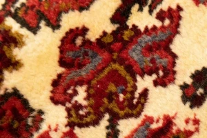 Semi Antique Red Geometric 11'5X14'5 Heriz Persian Rug