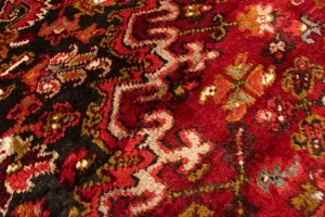 Semi Antique Red Geometric 11'5X14'5 Heriz Persian Rug
