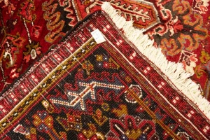 Semi Antique Red Geometric 11'5X14'5 Heriz Persian Rug