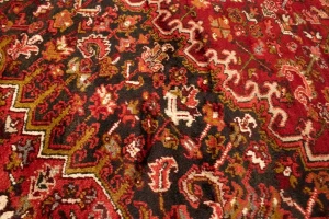 Semi Antique Red Geometric 11'5X14'5 Heriz Persian Rug
