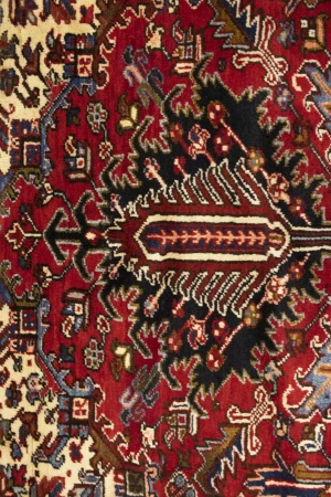 Semi Antique Red Geometric 10'7X13'6 Heriz Persian Rug