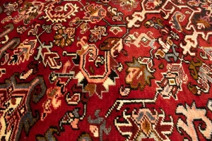 Antique Red Geometric 11X15 Heriz Persian Rug