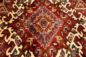 Antique Red Geometric 11X15 Heriz Persian Rug