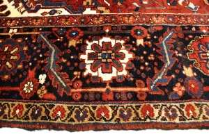 Semi Antique Red Geometric 11X15 Heriz Persian Rug