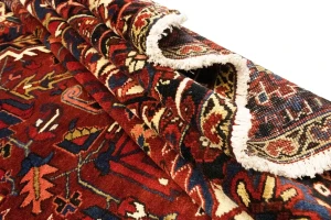 Semi Antique Red Geometric 11X15 Heriz Persian Rug