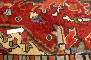 Semi Antique Red Floral 11X15 Goravan Heriz Persian Rug