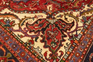 Semi Antique Red Floral 11X15 Goravan Heriz Persian Rug