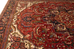 Semi Antique Red Floral 11X15 Goravan Heriz Persian Rug