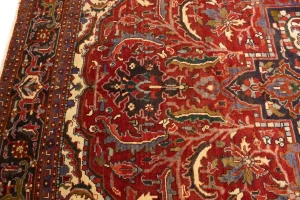 Semi Antique Red Floral 11X15 Goravan Heriz Persian Rug