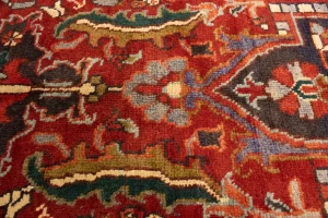 Semi Antique Red Floral 11X15 Goravan Heriz Persian Rug