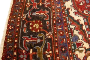 Semi Antique Red Floral 11X15 Goravan Heriz Persian Rug