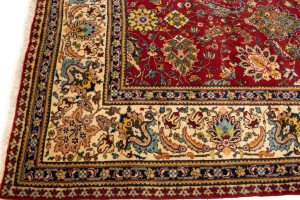 Semi Antique Red Traditional 10X15 Tabriz Persian Rug