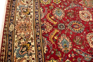 Semi Antique Red Traditional 10X15 Tabriz Persian Rug