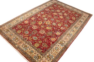 Semi Antique Red Traditional 10X15 Tabriz Persian Rug