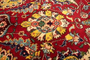 Semi Antique Red Traditional 10X15 Tabriz Persian Rug