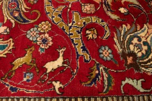 Semi Antique Red Traditional 11'5X14 Tabriz Persian Rug