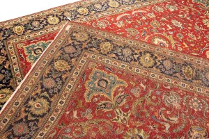 Semi Antique Red Traditional 11'5X14 Tabriz Persian Rug