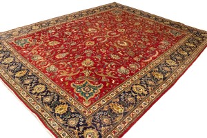 Semi Antique Red Traditional 11'5X14 Tabriz Persian Rug