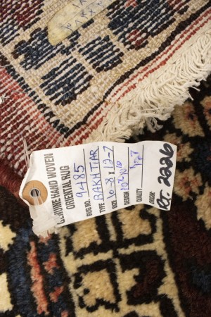 Semi Antique Rusty Red Floral 11X13 Bakhtiari Persian Rug