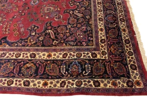 Antique Red Traditional 10'5X16'7 Mashad Persian Rug