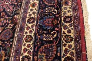 Antique Red Traditional 10'5X16'7 Mashad Persian Rug