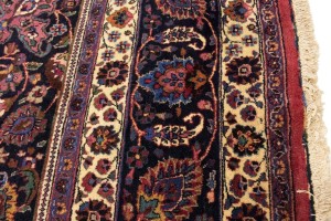 Antique Red Traditional 10'5X16'7 Mashad Persian Rug