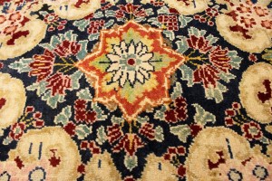 Semi Antique Maroon Red Traditional 10'5X17 Mahal Persian Rug