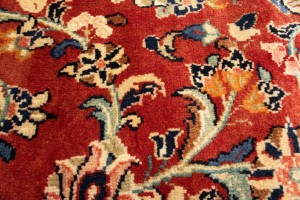 Semi Antique Red Floral 10X16 Mahal Persian Rug