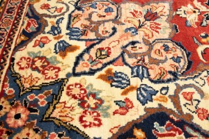 Semi Antique Red Floral 10X16 Mahal Persian Rug