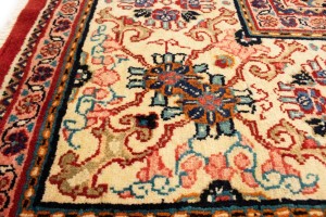 Semi Antique Red Floral 10X16 Mahal Persian Rug