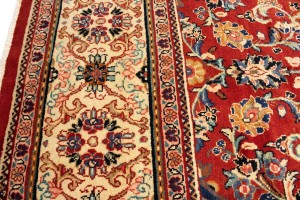 Semi Antique Red Floral 10X16 Mahal Persian Rug