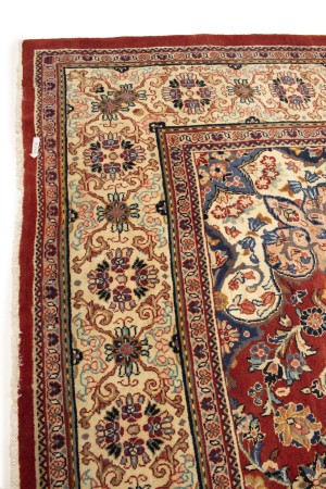 Semi Antique Red Floral 10X16 Mahal Persian Rug