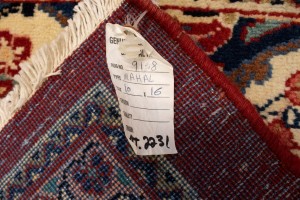 Semi Antique Red Floral 10X16 Mahal Persian Rug