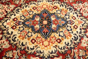 Semi Antique Red Floral 10X16 Mahal Persian Rug