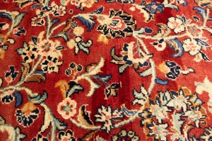 Semi Antique Red Floral 10X16 Mahal Persian Rug