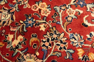 Semi Antique Red Floral 10X16 Mahal Persian Rug