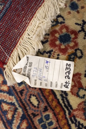 Vintage Orange-red Traditional 11X15 Mahal Persian Rug