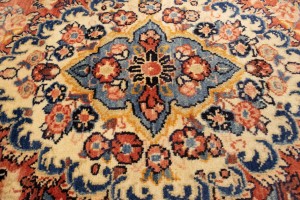 Vintage Orange-red Traditional 11X15 Mahal Persian Rug