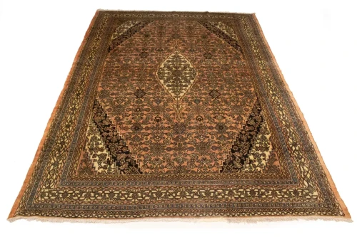 Antique Peach Orange Tribal 11X15 Hamedan Persian Rug