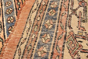 Antique Peach Orange Tribal 11X15 Hamedan Persian Rug