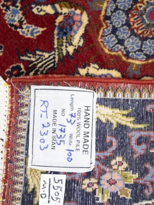 Red Vintage Floral 2X3 Kashan Persian Oriental Rug