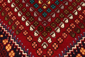 Red Tribal 3'4X4'8 Shiraz Persian Rug