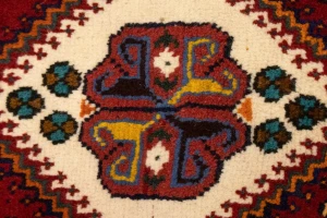 Red Tribal 3'4X4'8 Shiraz Persian Rug