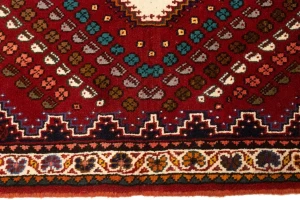 Red Tribal 3'4X4'8 Shiraz Persian Rug