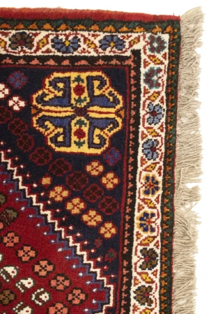 Red Tribal 3'4X4'8 Shiraz Persian Rug