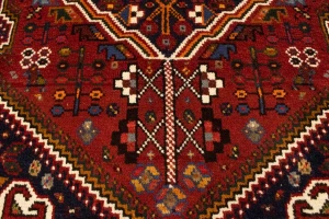 Rusty Red Tribal 3'5X5 Shiraz Persian Rug