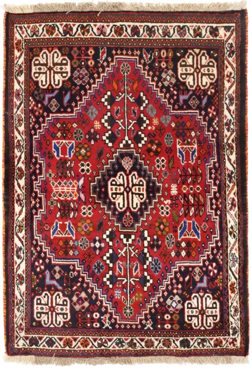 Red Tribal 3X5 Shiraz Persian Rug